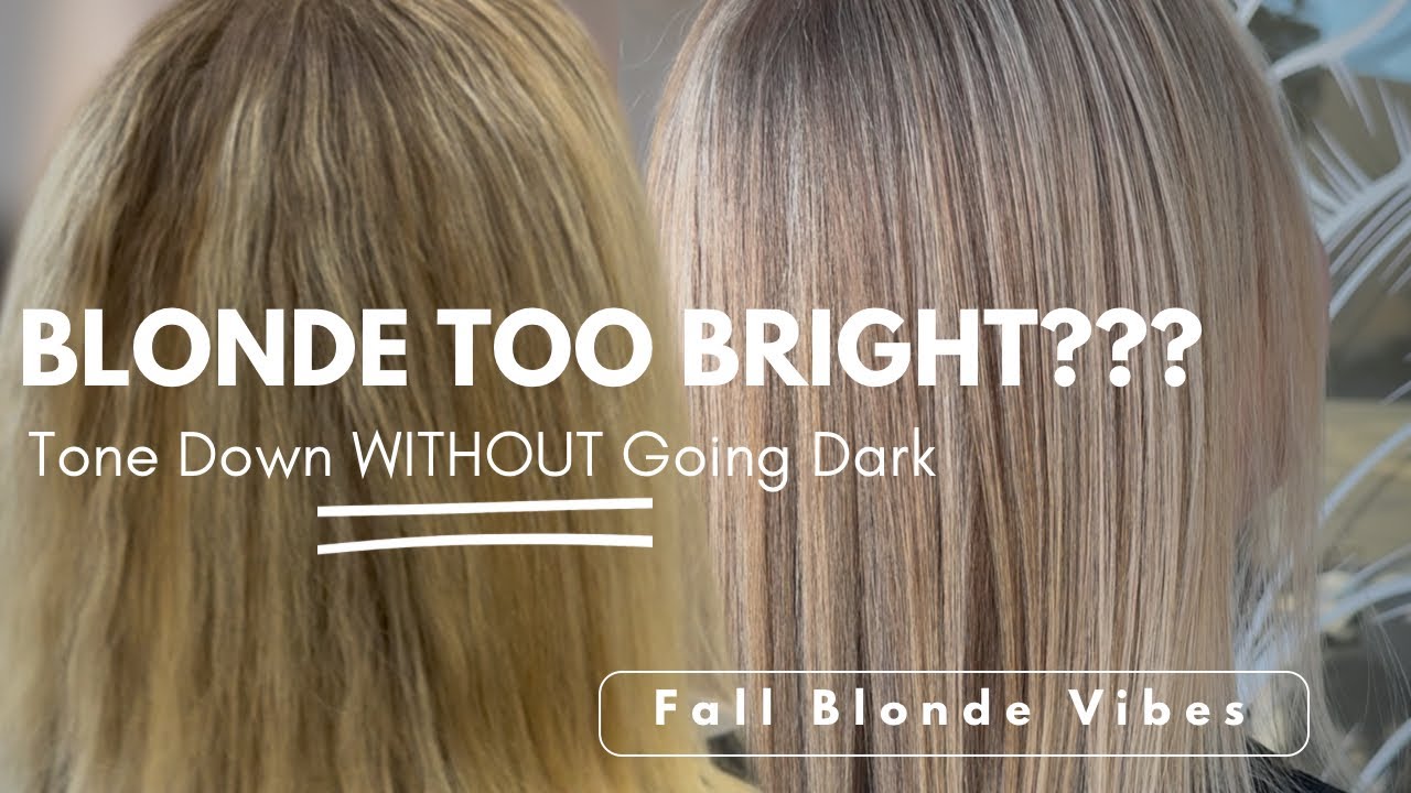 Слишком яркий блонд??? | Тонирование светлых волос БЕЗ затемнения