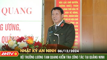 Đại tướng Lương Tam Quang làm việc tại Công an tỉnh Quảng Ninh | Nhật ký an ninh ngày 6/12 | ANTV