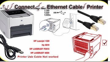 HP LaserJet Networking with Ethernet cable l How to Configure On Networking l HP1320,2015,3052