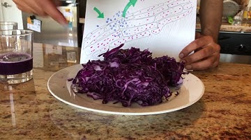 Red cabbage science and art project!