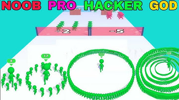 NOOB vs PRO vs HACKER vs GOD in Circles Run!