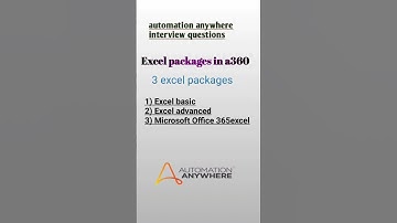 excel packages in automation anywhere a360#rpa #excel #package #automationanywhere #interview