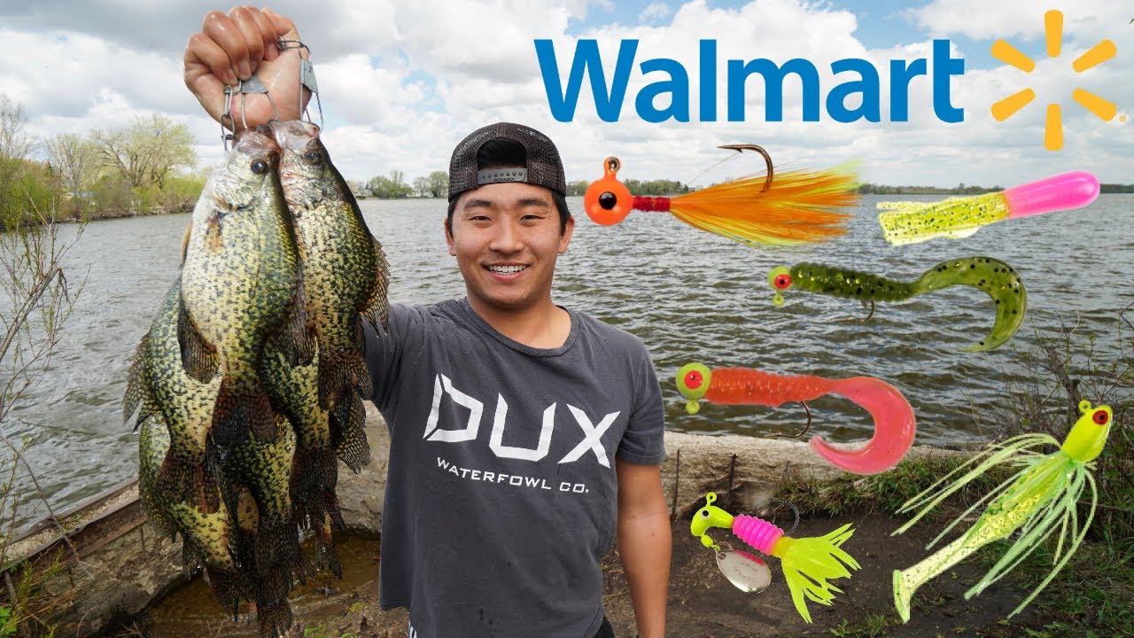 Catching SLAB Crappies on Walmart Lures! (CATCH CLEAN COOK) 