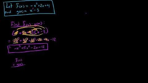 Multiplying Polynomial Functions