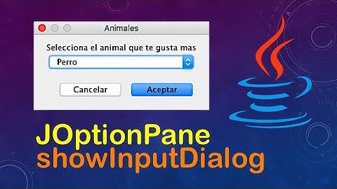 Uso de JOptionPane.showInputDialog en Java