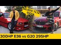 300HP BMW E36 3.0 vs 294HP G20 BMW 320i | İDDİA: 50 BİN TL | ARABA YARIŞI