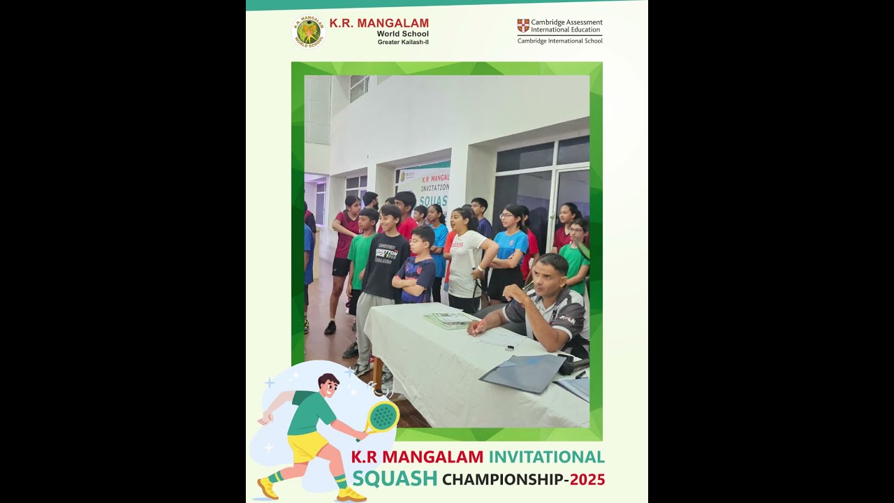 Day 1 Of The 1st K R Mangalam Invitational Squash Championship