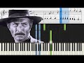 The Good, The Bad and the Ugly - Piano Tutorial with Sheet Music (Ennio Morricone)