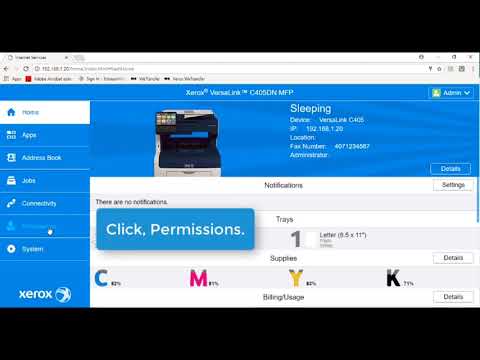 Xerox Versalink Changing The System Administrator Password Youtube