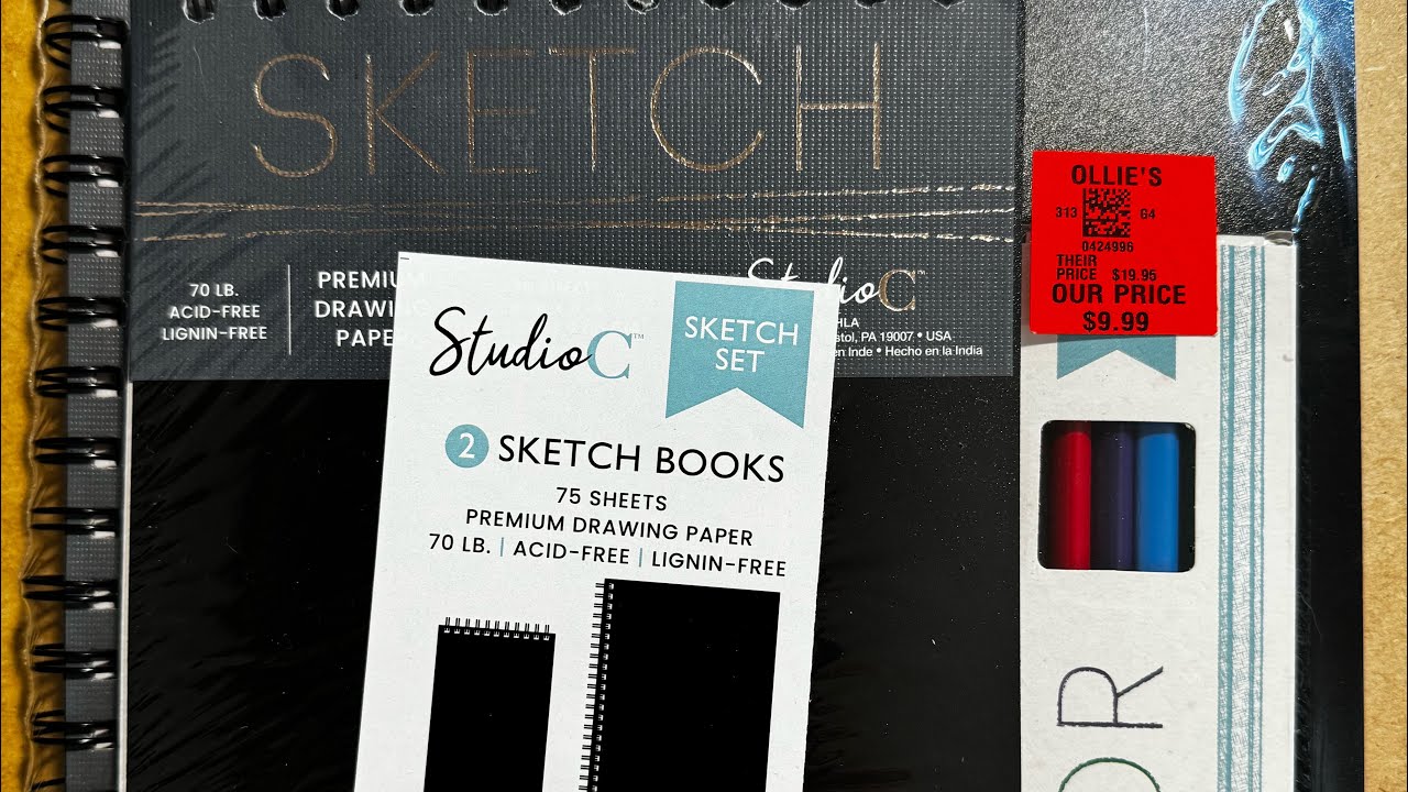 How Does This Studio C Sketchbook Set of Bargain Art Supplies Hold Up to Ink & Watercolor?