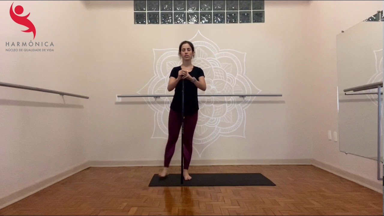 Pilates básico com bastão