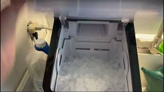 Review E EUHOMY EUHOMY Nugget Ice Maker Countertop, 30lbs/Day, 2 Way Water Refill, SelfCleaning Peb