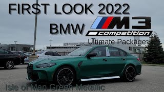 First Look 2022 BMW M3 Competition M xDrive Isle of Man Green Kylami Buckets