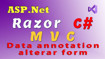 ASP.Net  (13), validar formulário de alteração Data Annotation. Razor C# MVC. Visual Studio vídeo 13
