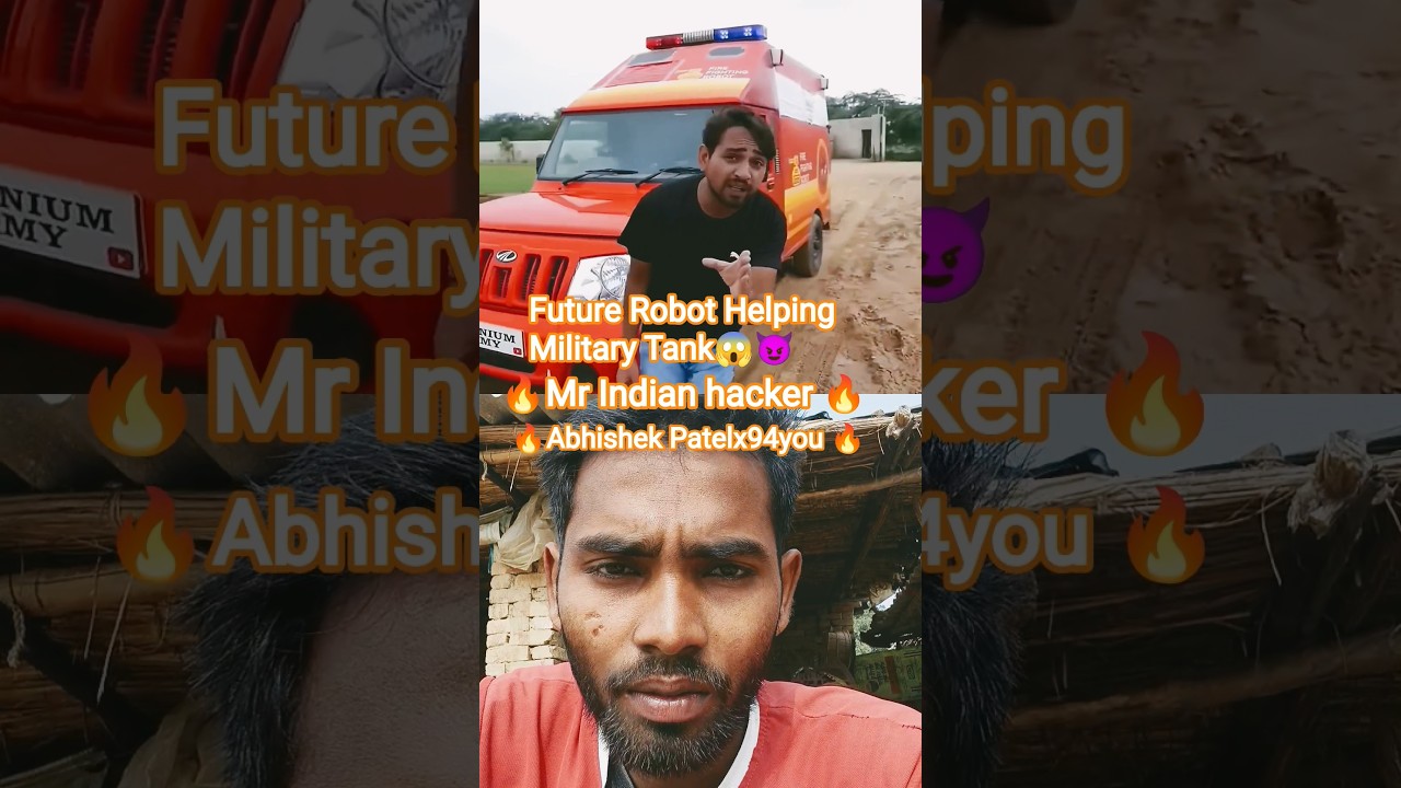 Most unique Robot Helping tank Mr Indian hacker 😱