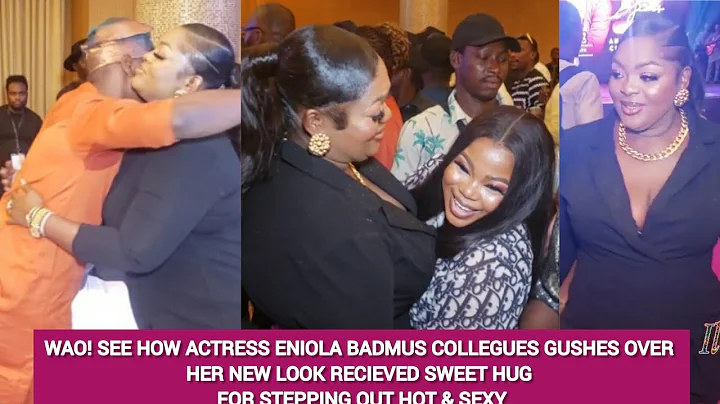WAO! ENIOLA BADMUS RECEIVED ROYAL HUG FROM LATEEF ADEDIMEJI, SEYI EDUN OTHERS FOR HER STUNNING LOOK
