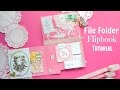 Snail Mail File Folder Flipbook Tutorial OR File Folder Mini Album Tutorial