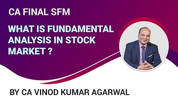 Part-1-Fundamental Analysis In Stock Market | CA Final SFM | Security Analysis