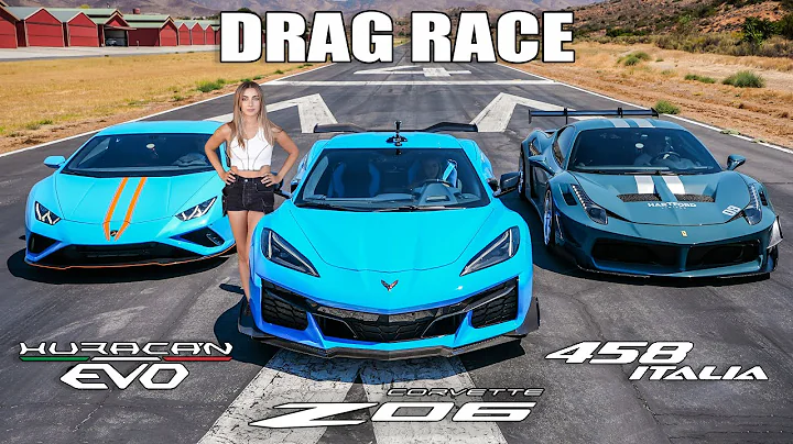 2023 Corvette Z06 vs Lamborghini Evo vs Ferrari 458: The Official Supercar Killer Race