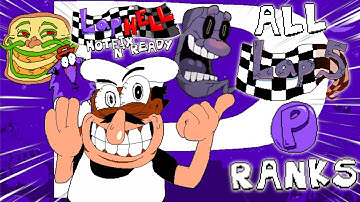 Pizza Tower: All Lap 5 P Ranks (Lap Hell Hotfix)