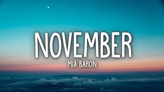 Mia Baron - November (Lyrics)