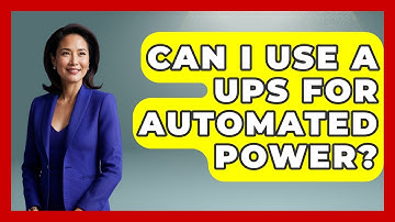 Can I Use A UPS For Automated Power? - NextGen Viewing and Audio