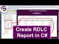 Create RDLC Report in C# Windows Application with SQL