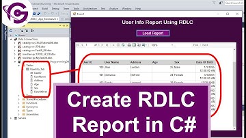 Stap voor stap een RDLC-rapport maken in C# met SQL | ProgrammingGeek