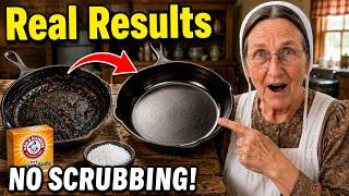 Clean the MOST Burnt Pots &amp; Pans the Old Amish Way - No Scrubbing, No Chemicals!