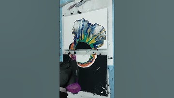 Yin Yang Sun 🖤🌞🤍 Dutch Pour #shorts