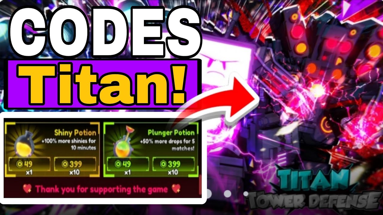 All* Secret *[⛩️UPD] Titan Tower Defense Codes | Codes for [⛩️UPD ...