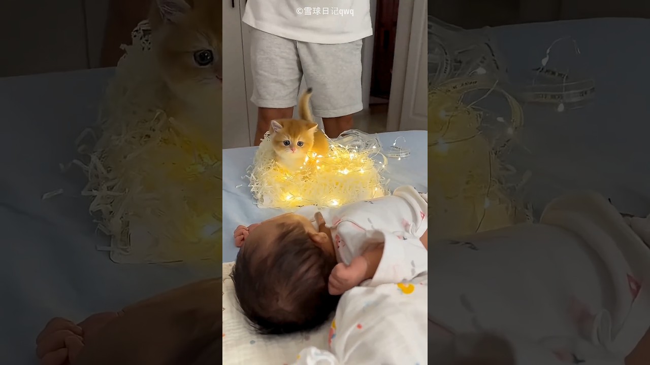 Father gifts his daughter a cat🎀