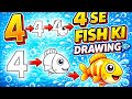 How to draw fish || step by step || #art #drawing #fish