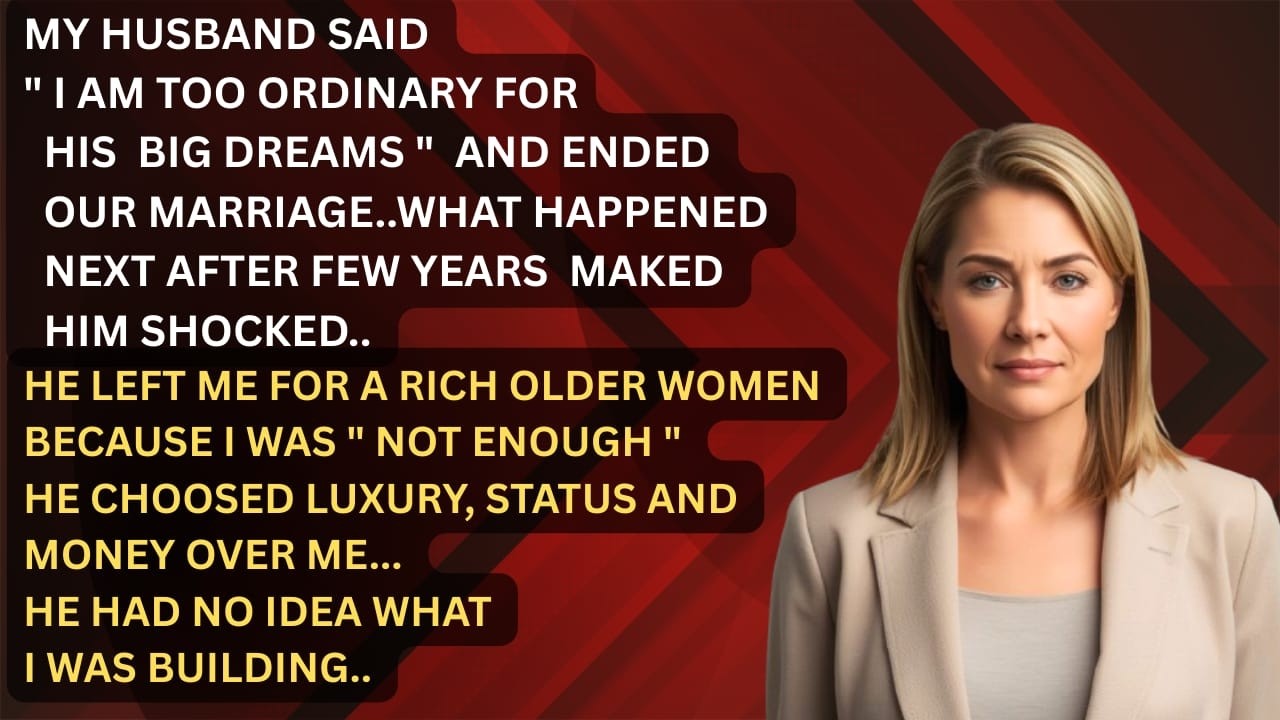 Husband Left Me For A Rich Famous Woman — Years Later I Served Him At The Most Expensive Restaurant