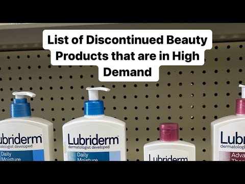 Discontinued beauty products