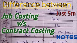 difference between job and process costing