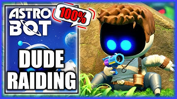 Astro Bot - Dude Raiding 100% - All Bots & Puzzle Pieces (Collectibles)