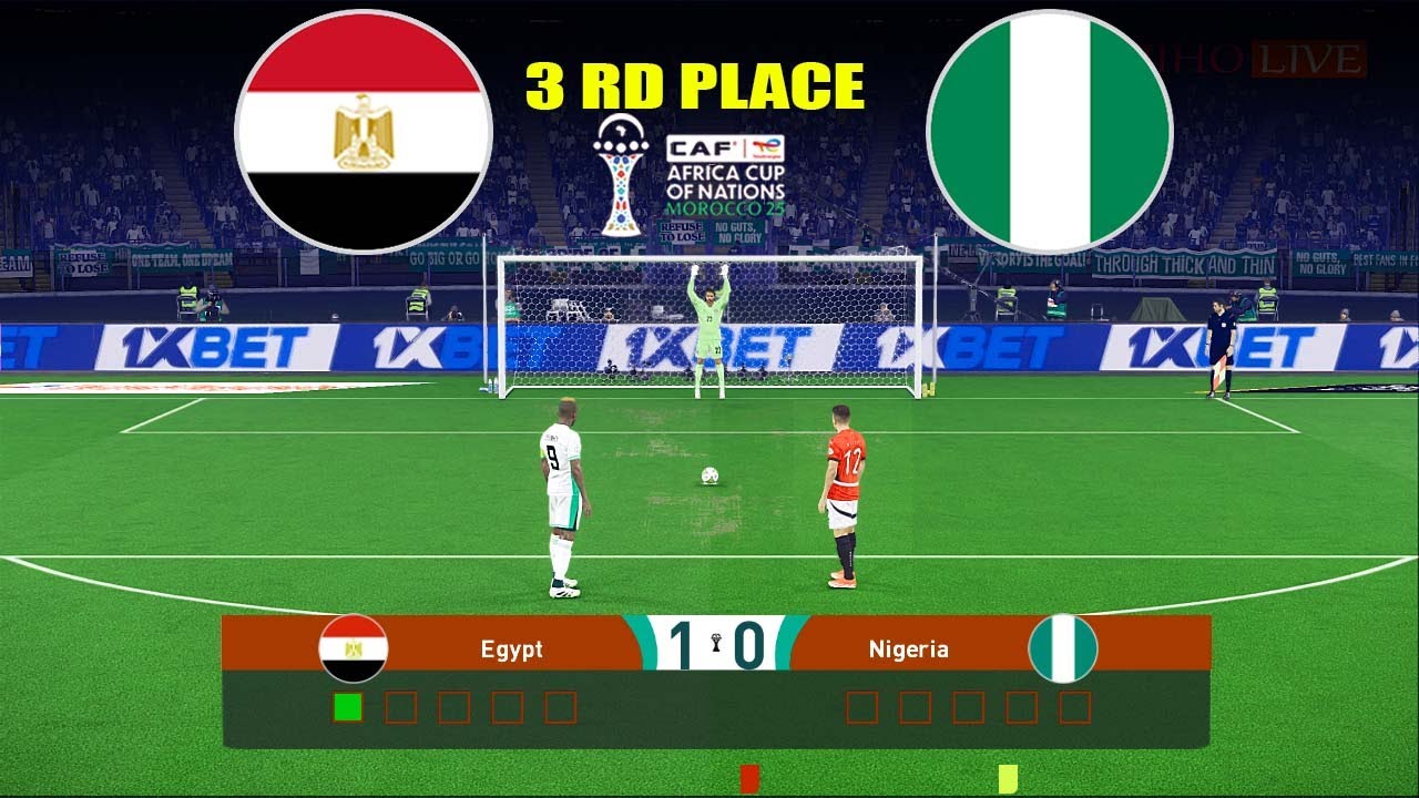 مصر ضد نيجيريا | ركلات الترجيح | المركز الثالث في كأس الأمم الأفريقية 2025 | إي فوتبول بيس