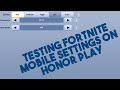 Honor Play Fortnite Test