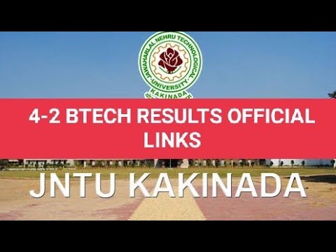 jntuk 4-2 btech results official link #jntuk