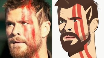 Thor Vector Art Tutorial | How to make your own cartoon on Adobe Draw | Part 1