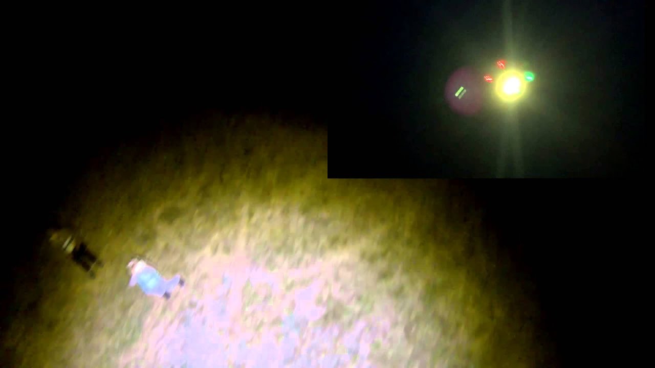 Night FPV Hexacopter 100W LED spotlight drone bar test  Tarot 680 Pro