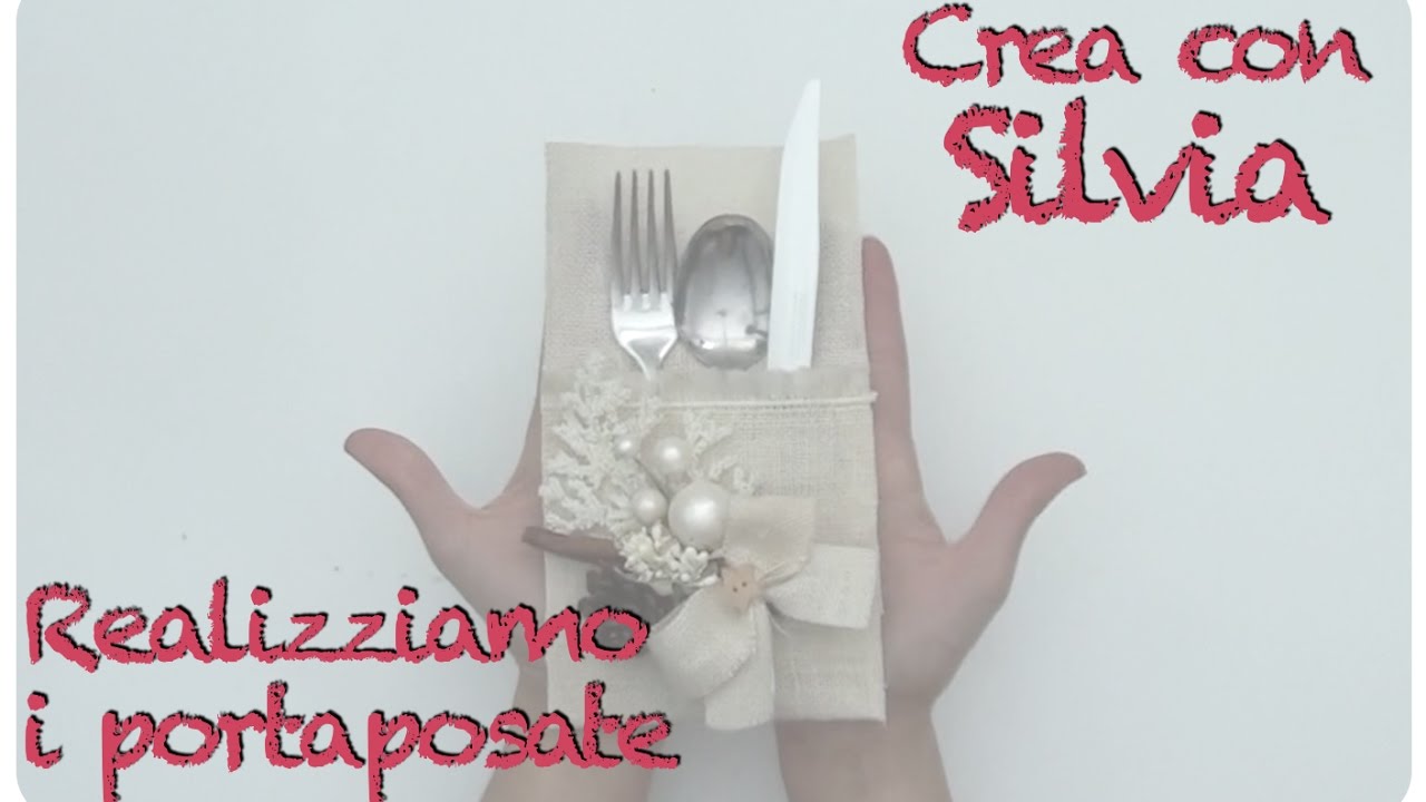 Segnaposto Natalizi Con Juta.Idee Per Le Feste Tutorial Portaposate Di Juta Youtube