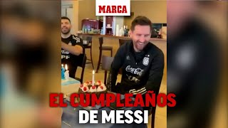 El asado de Messi su cumpleaños... con el Kun haciendo de chef: 