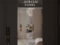 Different Wardrobe Panel Materials for Modern Homes | Interior Design #shorts