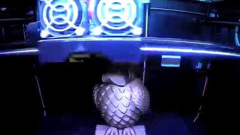 3D printing Owl Time-Lapse with FlashForge Creator pro