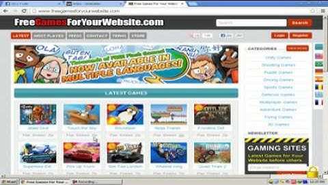 how to add flash games to webs html code
