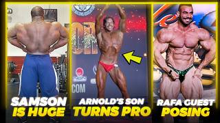 Arnold Schwarzenegger's Son TURNS PRO + Samson Dauda's BACK IS HUGE + Rafa Brandao Guest Posing Content