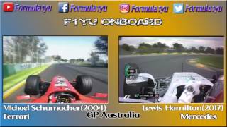 GP AUSTRALIA HAMILTON 2017-M.SCHUMACHER 2004 POLE LAPS