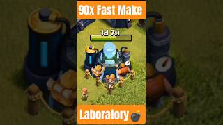 3 builders make Laboratory "90x Fast" COC"coc game, games, coc, coc gems, hammer jam #clashhacks